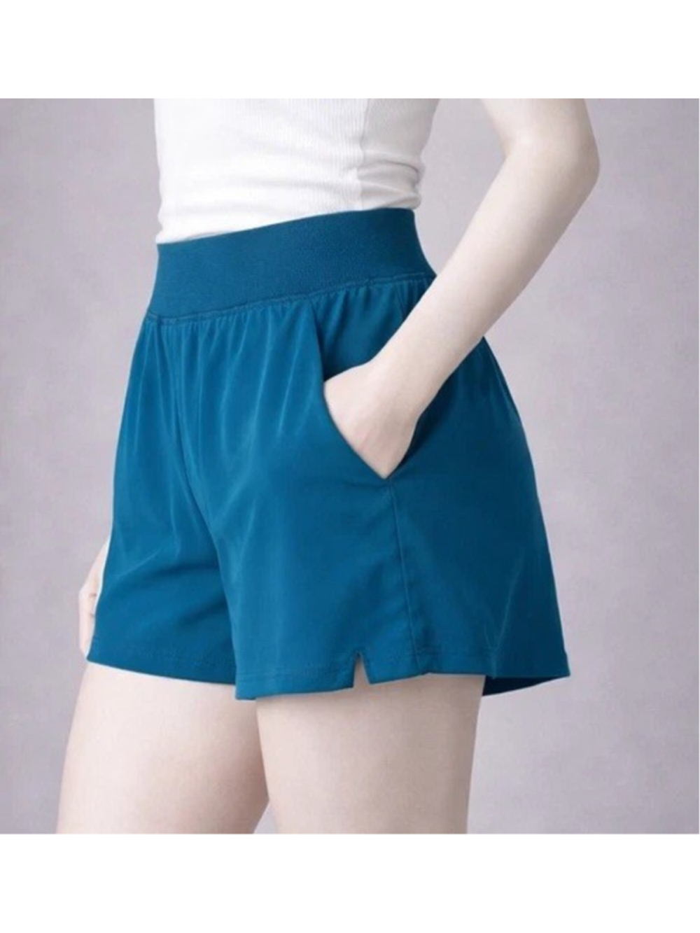 All in Motion Small Teal 2-in-1 Running Shorts Activewear Athletic